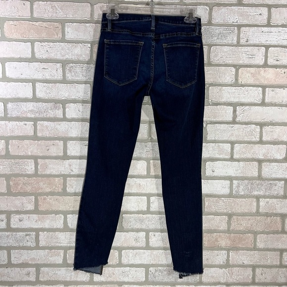 Frame Le Skinny de Jeanne Cascade Hem Jeans in Farrell Wash Size 27 - Picture 8 of 11